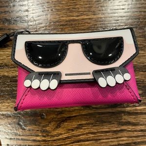 Karl Lagerfeld Paris Maybelle Pink Snap Close Mini Wallet Bag, NWT